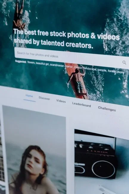A poorly designed AI tool website homepage with generic claims