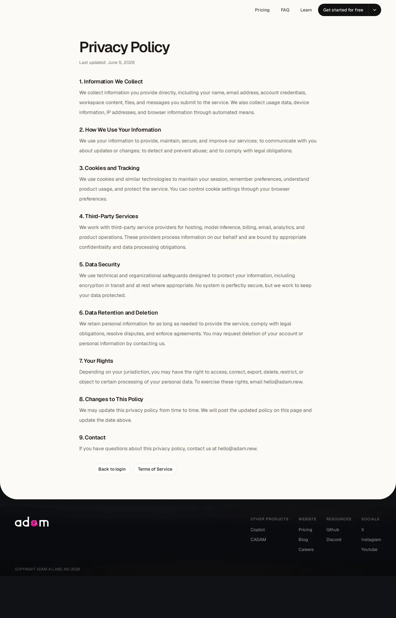 Evidence screenshot: Policy screenshot