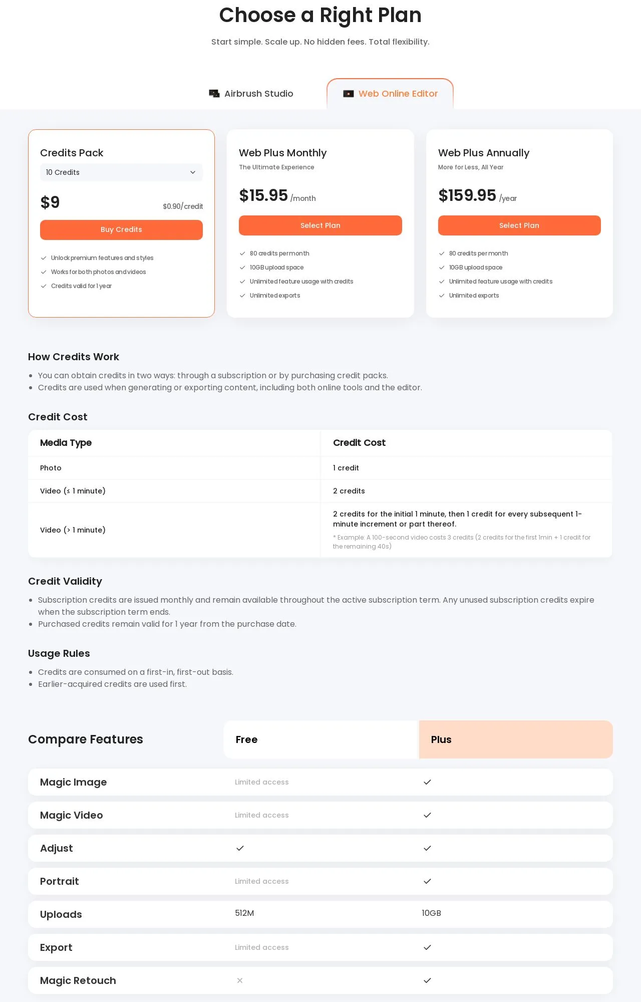 Evidence screenshot: Pricing screenshot