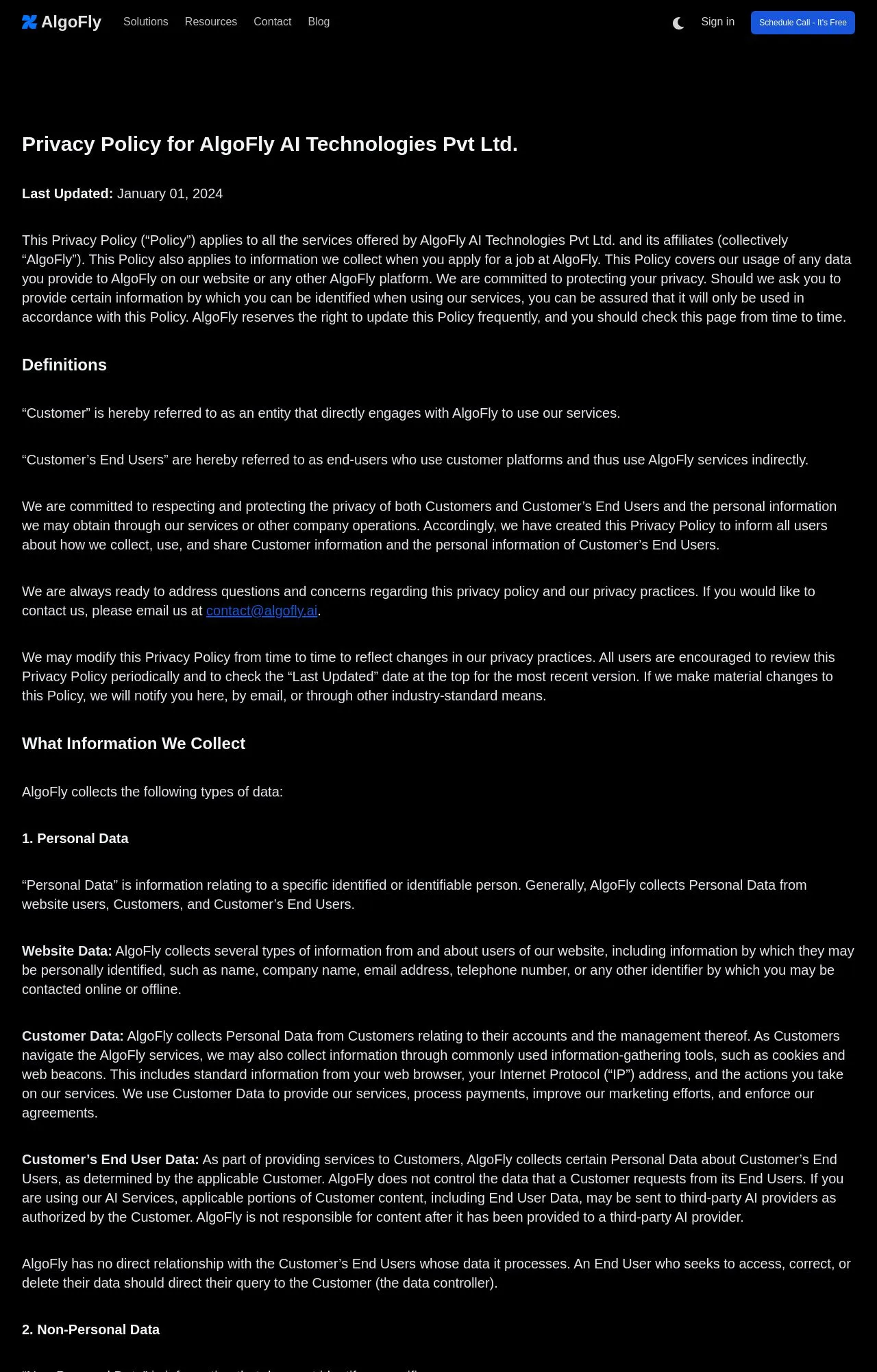 Evidence screenshot: Policy screenshot