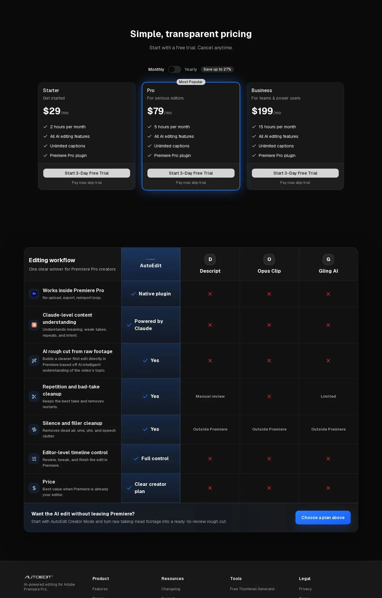 Evidence screenshot: Pricing screenshot