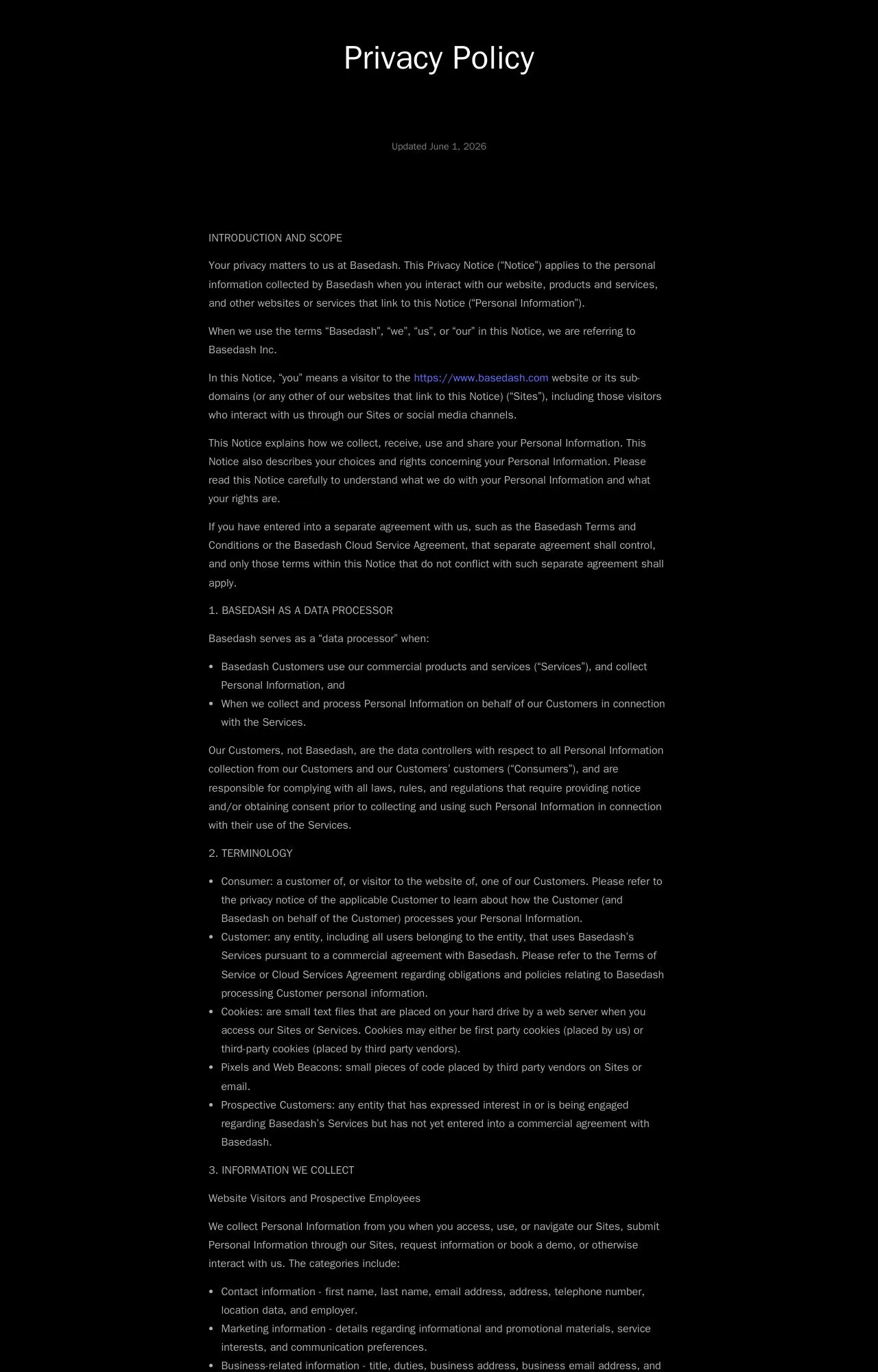 Evidence screenshot: Policy screenshot