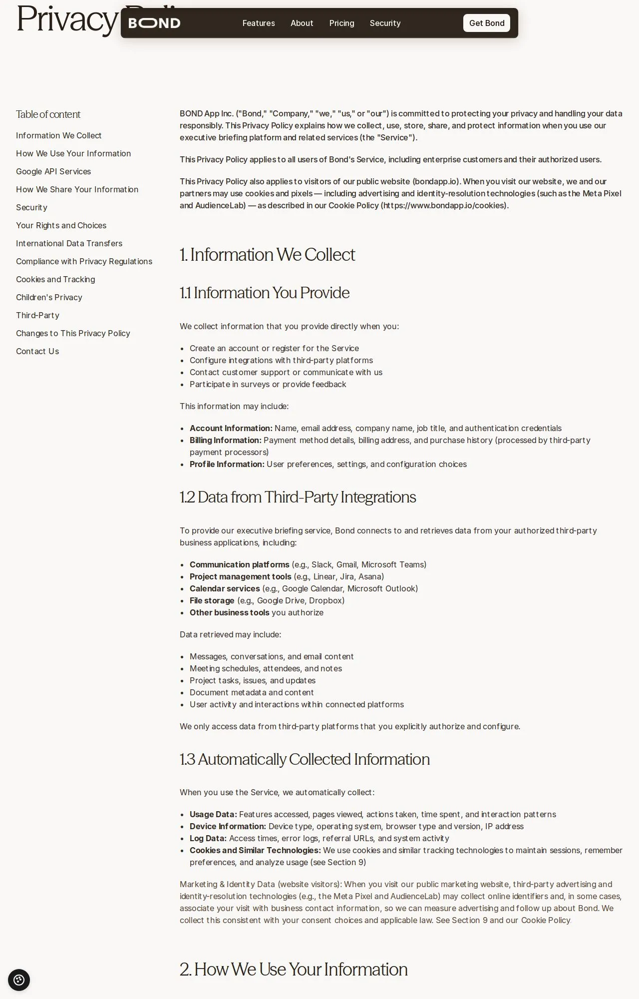Evidence screenshot: Policy screenshot