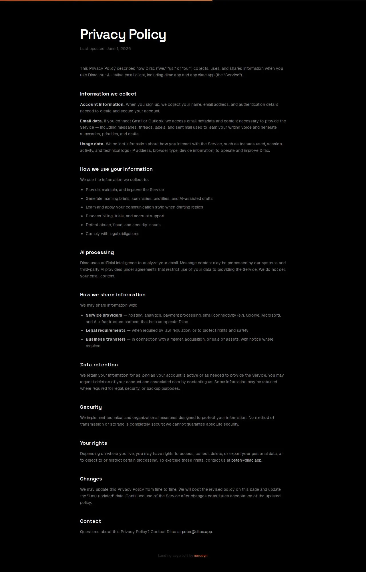 Evidence screenshot: Policy screenshot
