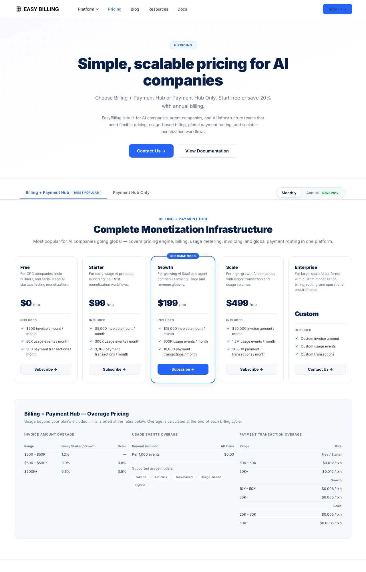 Evidence screenshot: Pricing screenshot