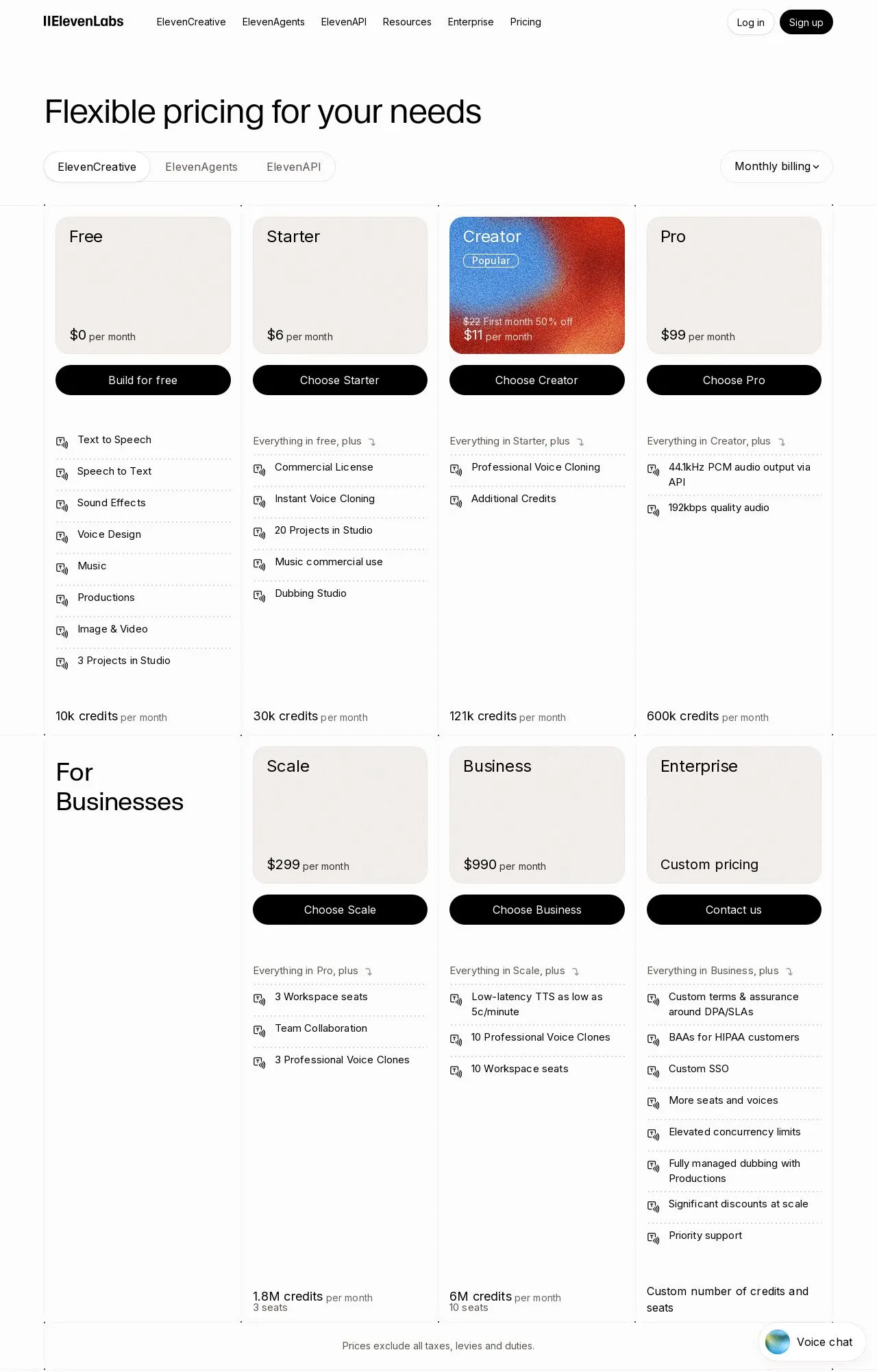 Evidence screenshot: Pricing screenshot
