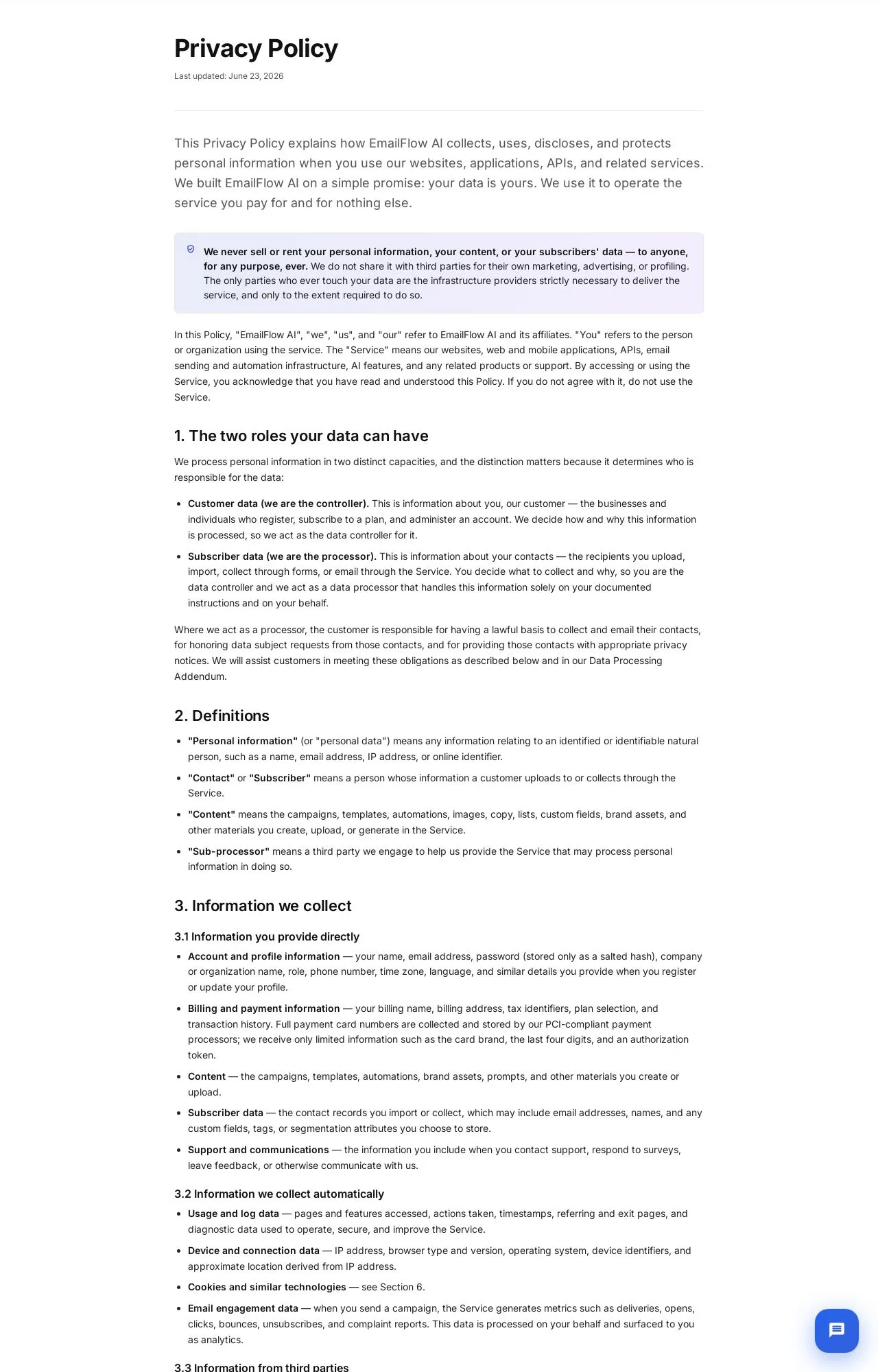 Evidence screenshot: Policy screenshot