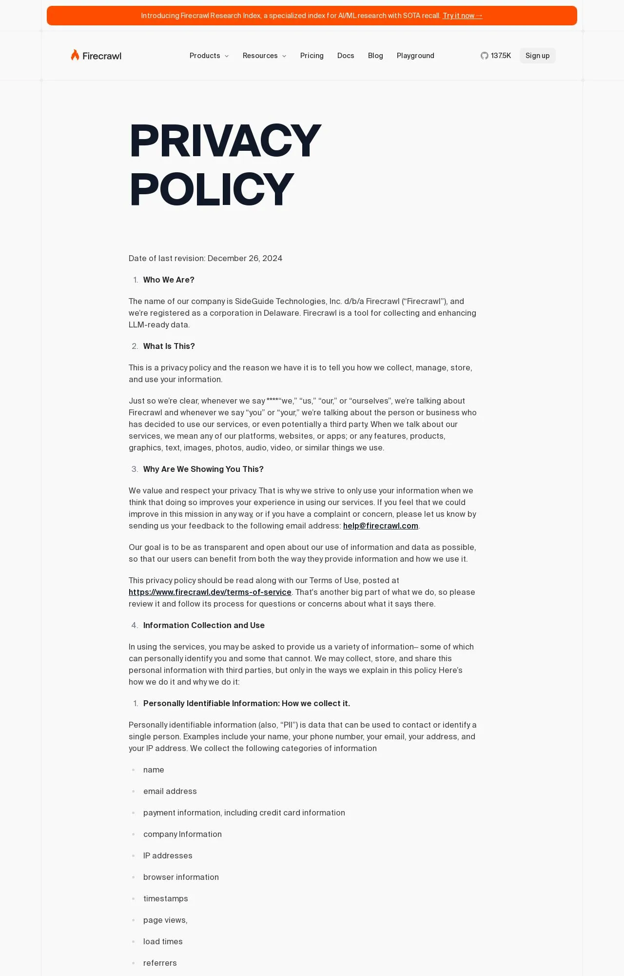 Evidence screenshot: Policy screenshot