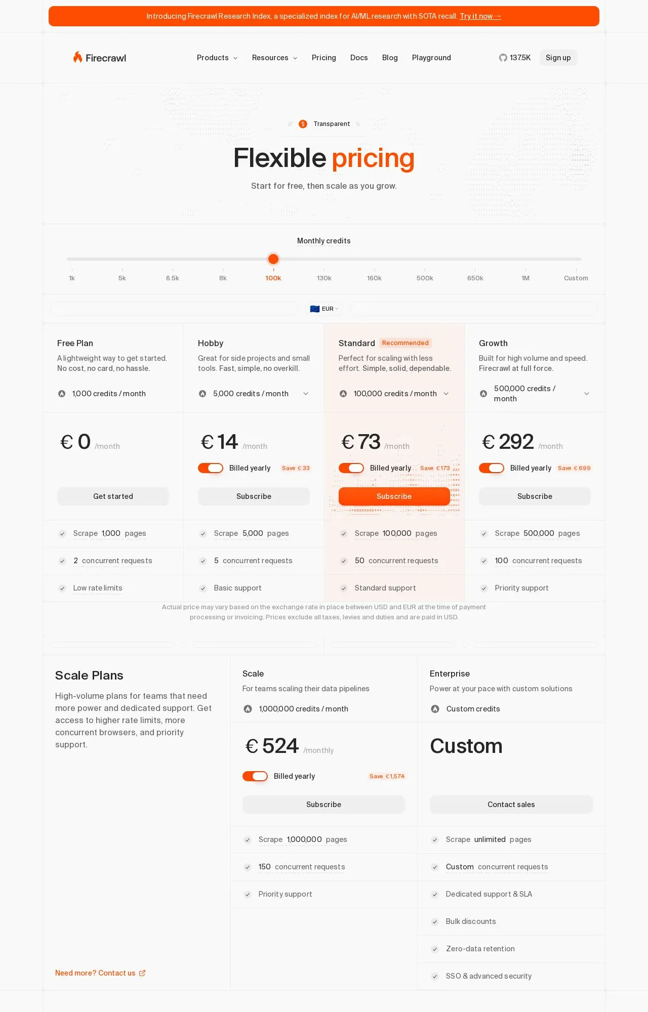 Evidence screenshot: Pricing screenshot
