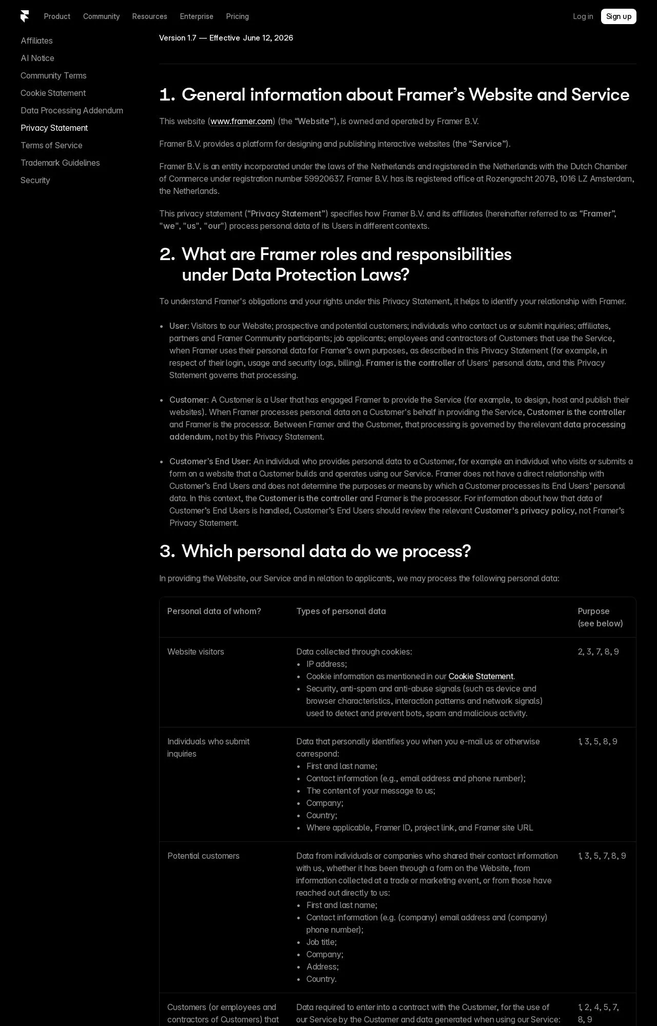 Evidence screenshot: Policy screenshot
