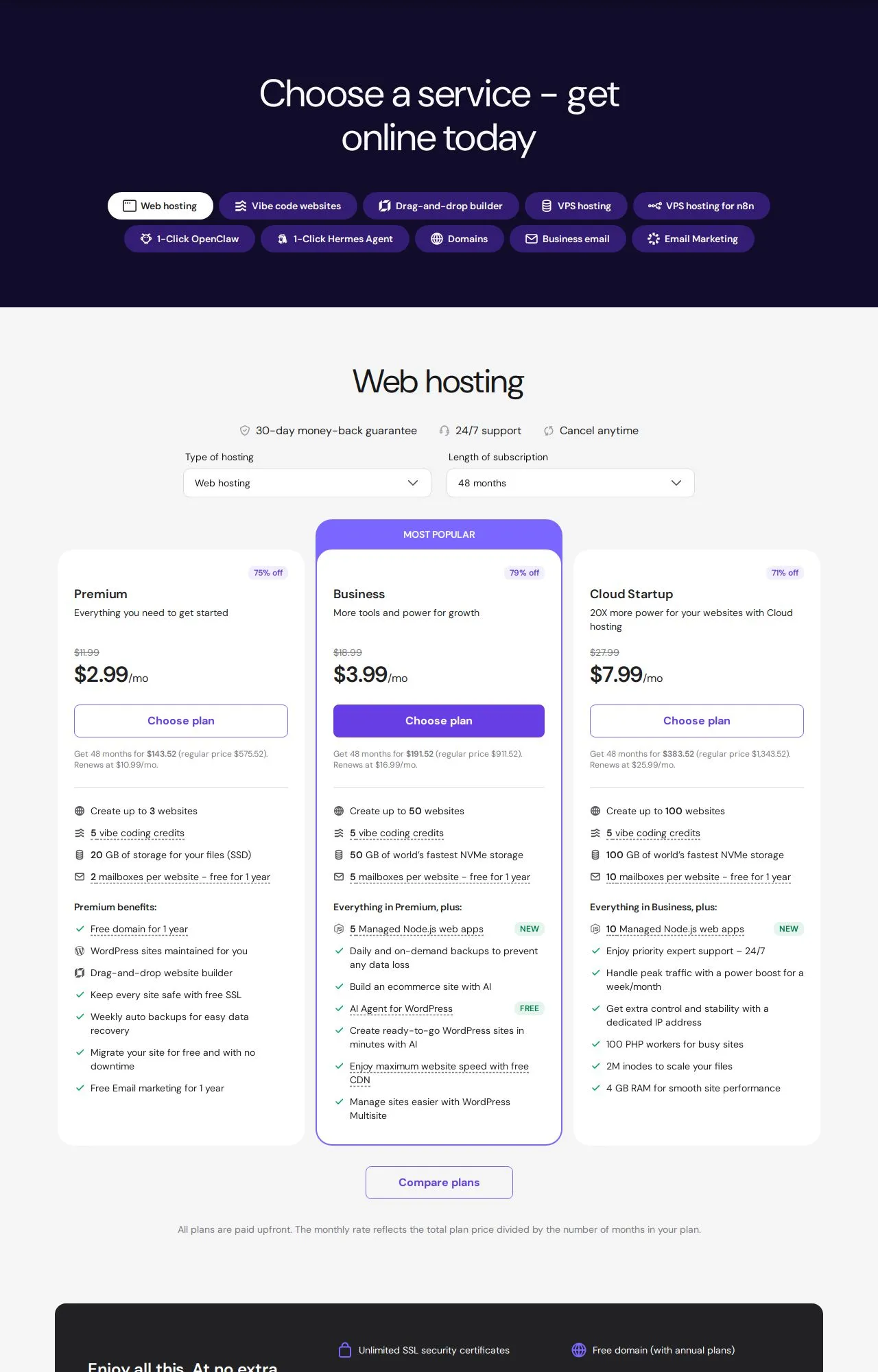 Evidence screenshot: Pricing screenshot