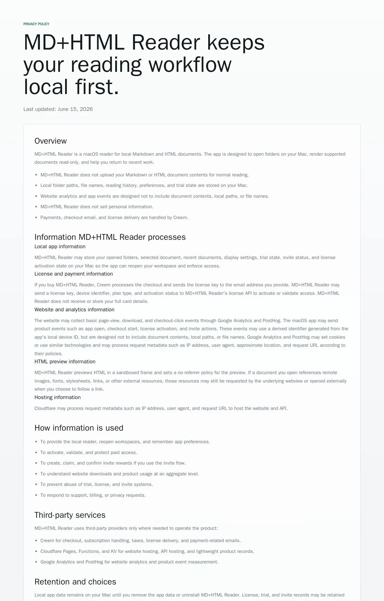 Evidence screenshot: Policy screenshot