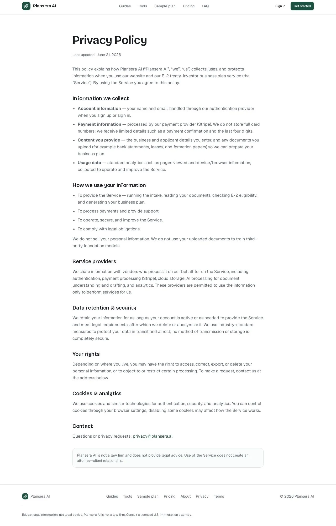 Evidence screenshot: Policy screenshot