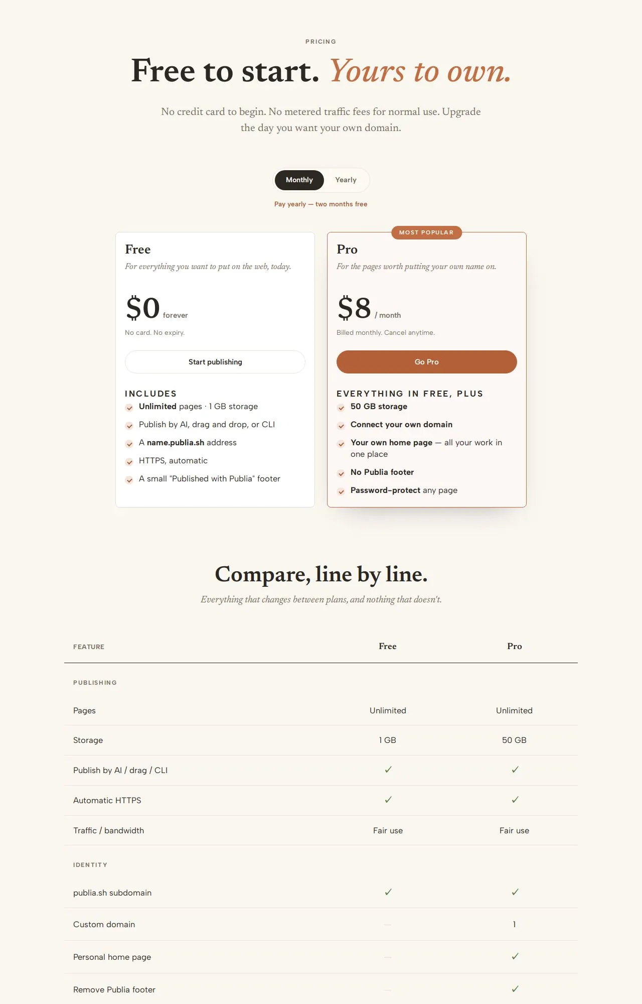 Evidence screenshot: Pricing screenshot