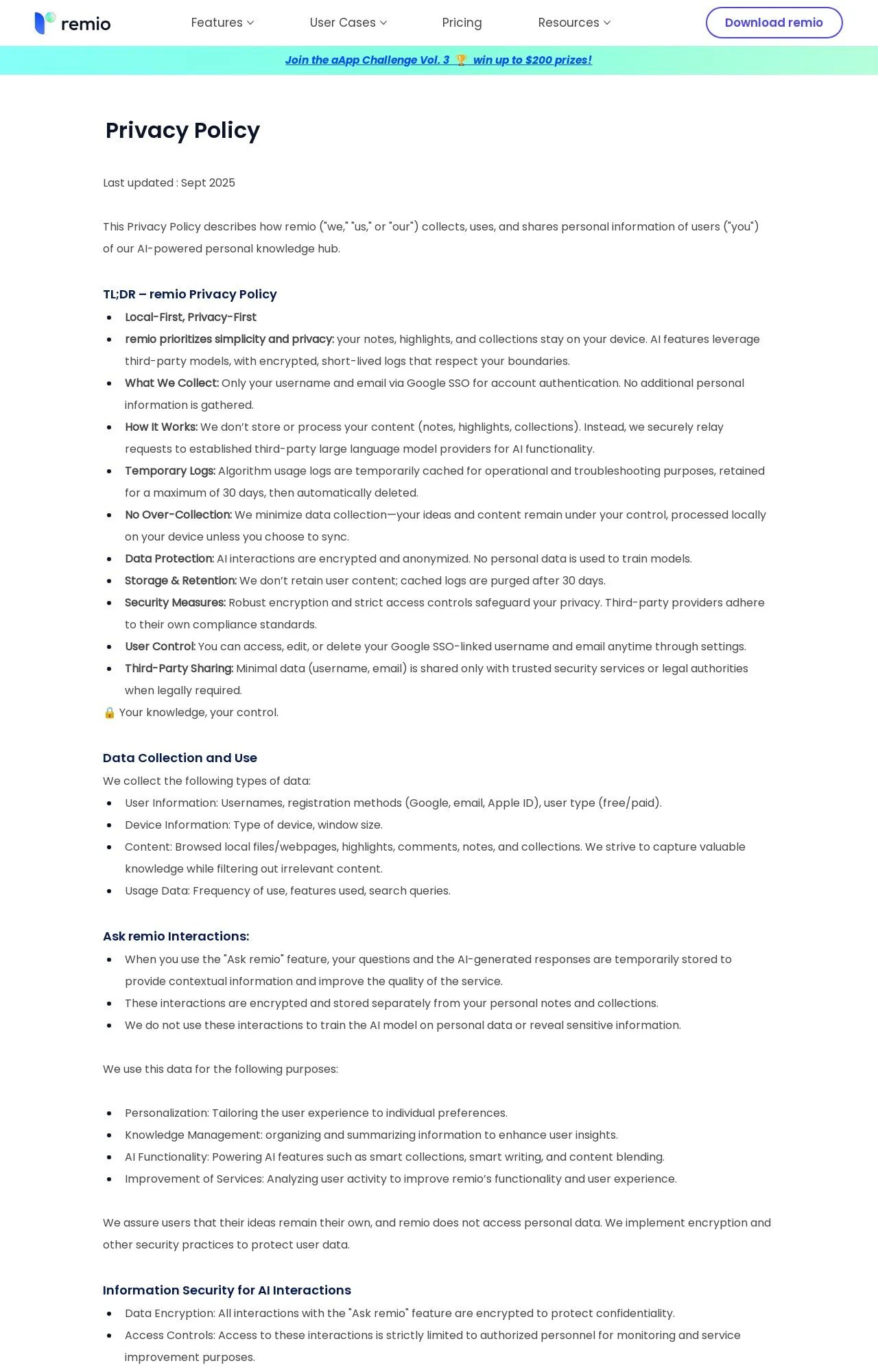 Evidence screenshot: Policy screenshot