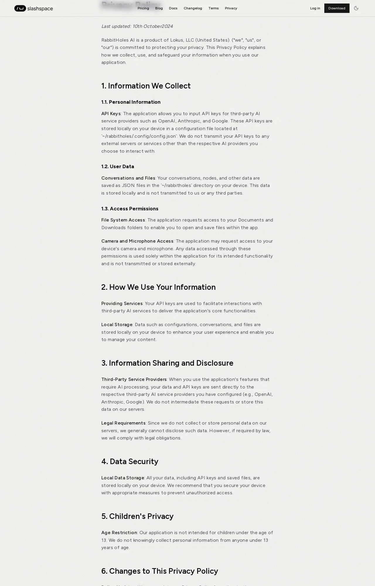 Evidence screenshot: Policy screenshot
