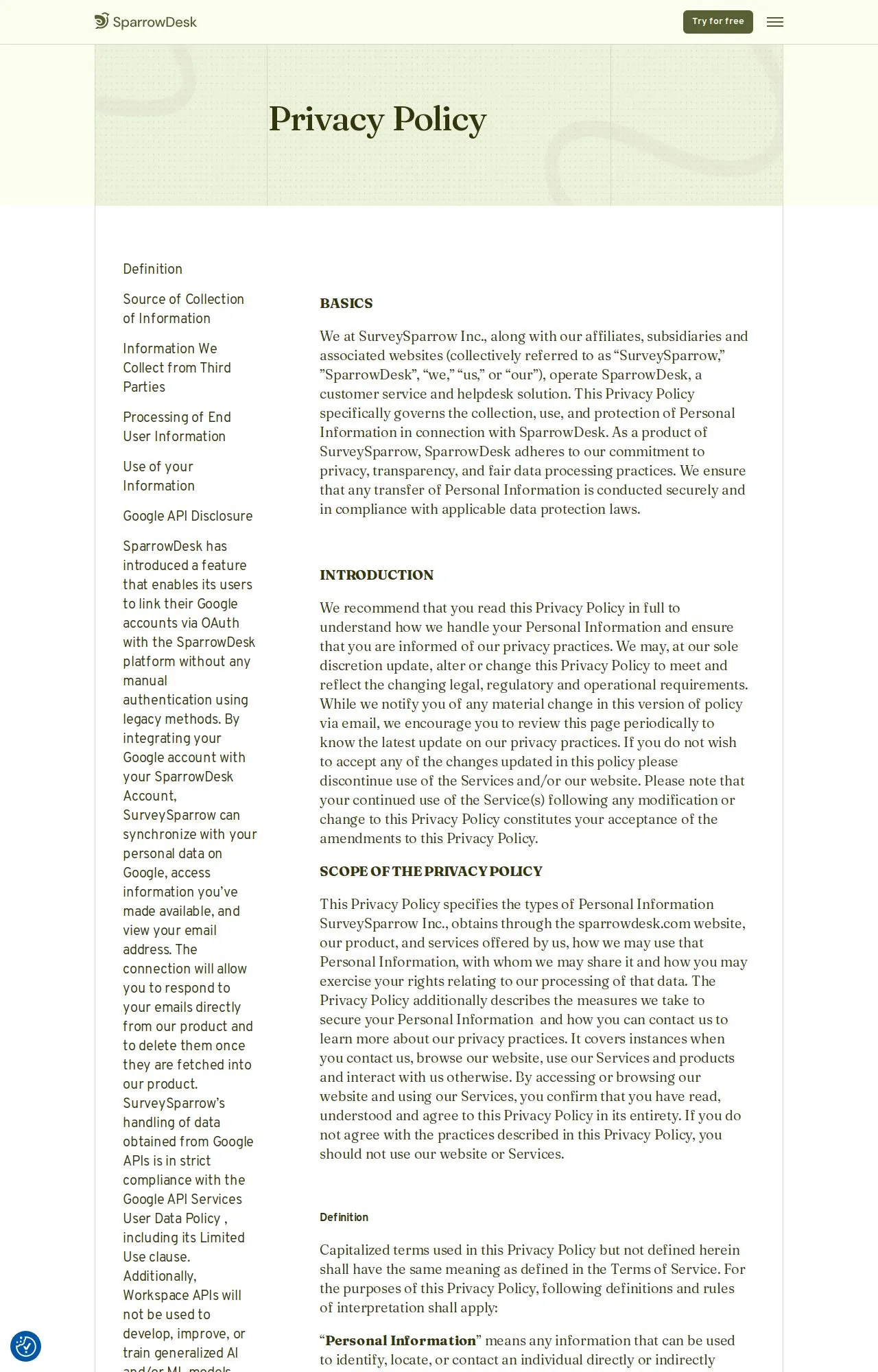 Evidence screenshot: Policy screenshot