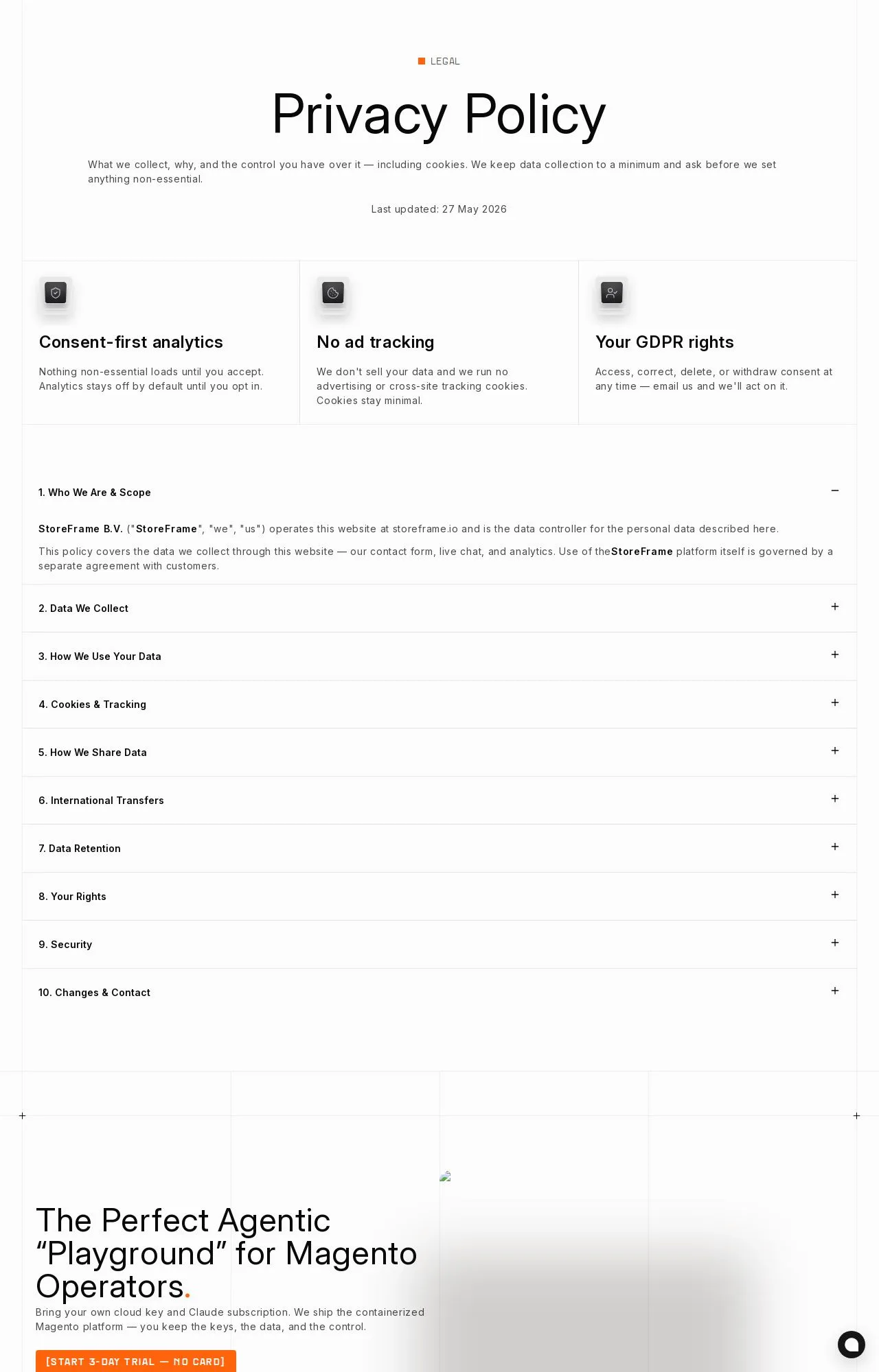 Evidence screenshot: Policy screenshot