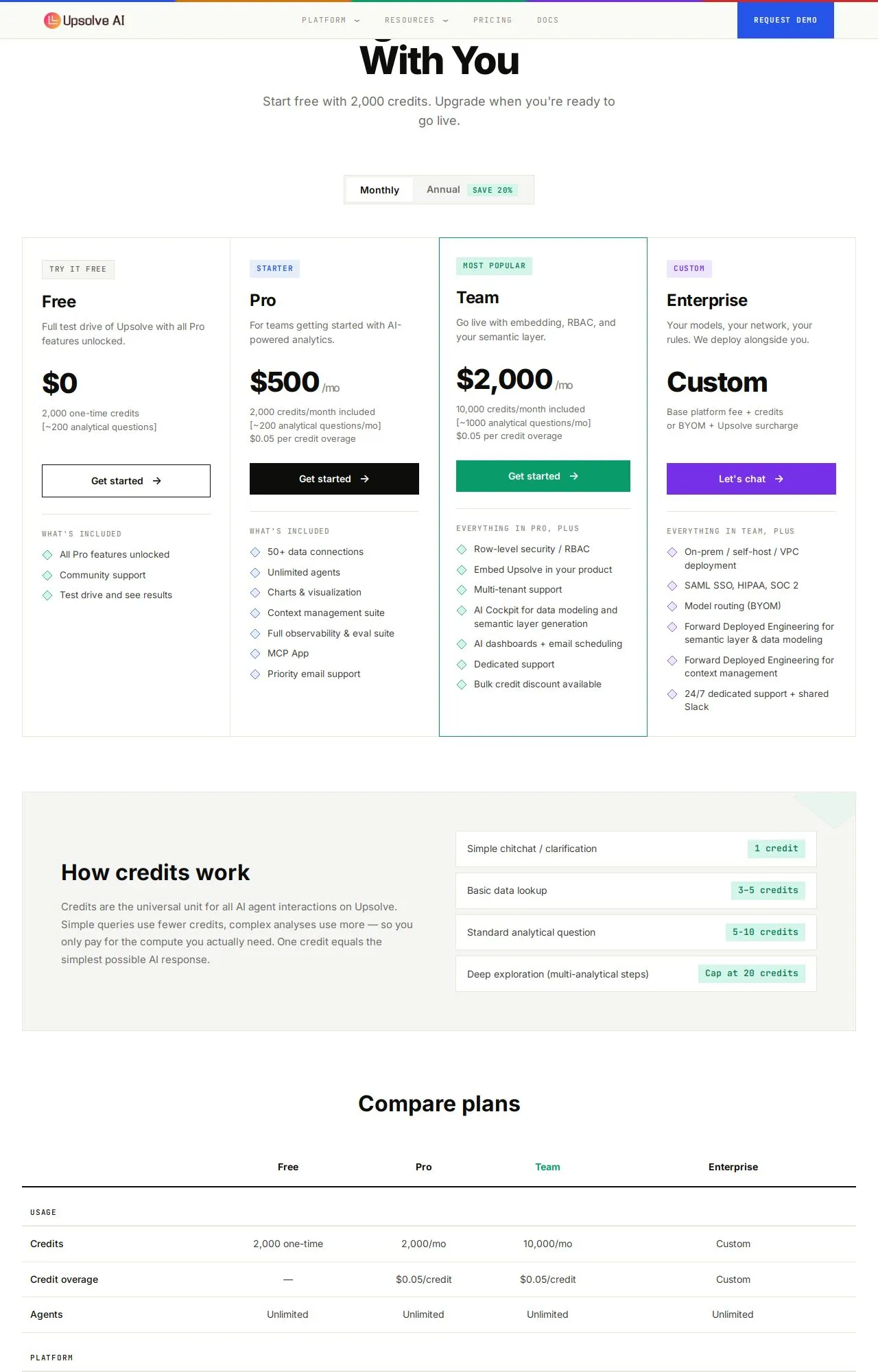 Evidence screenshot: Pricing screenshot