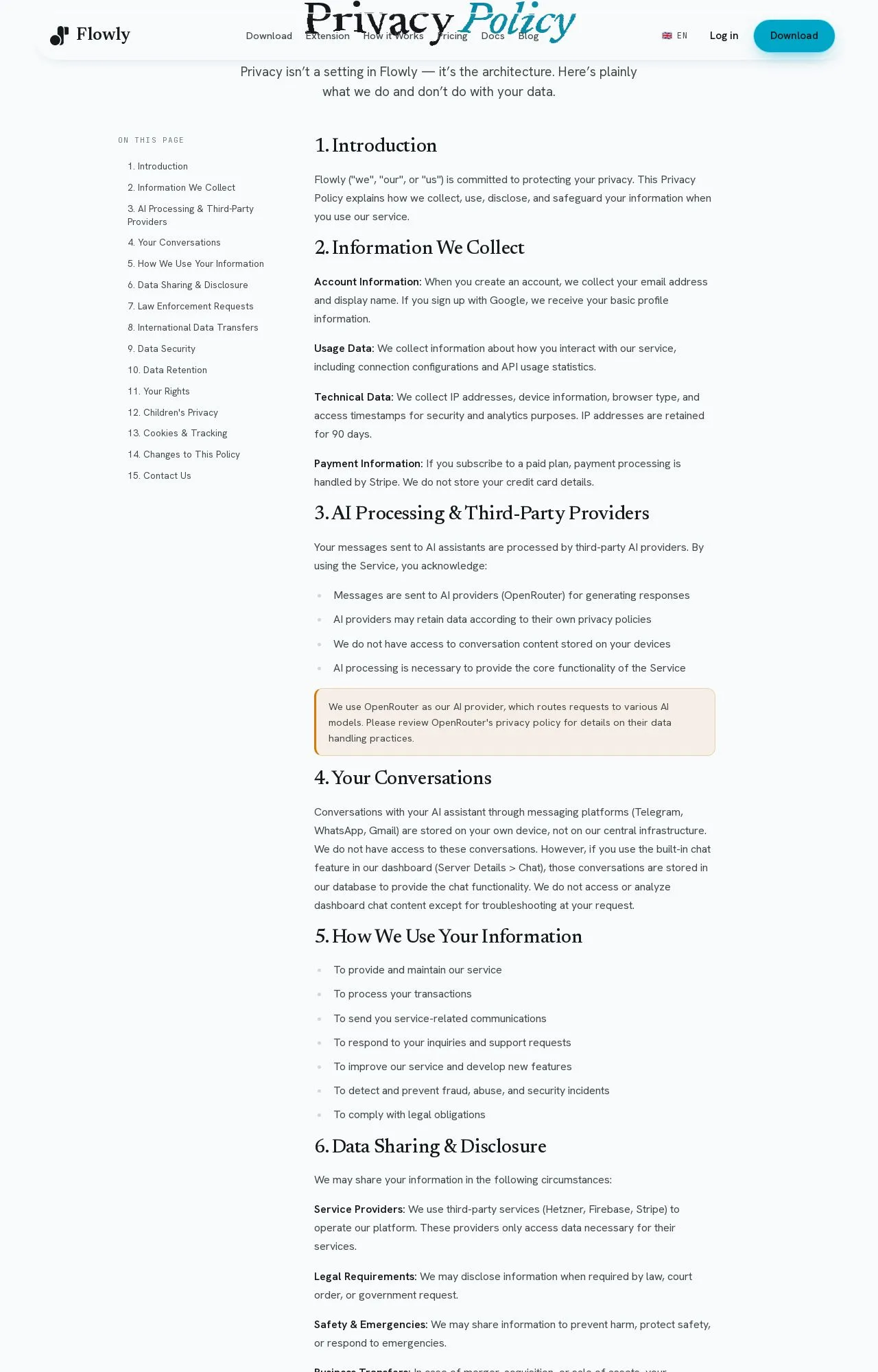 Evidence screenshot: Policy screenshot
