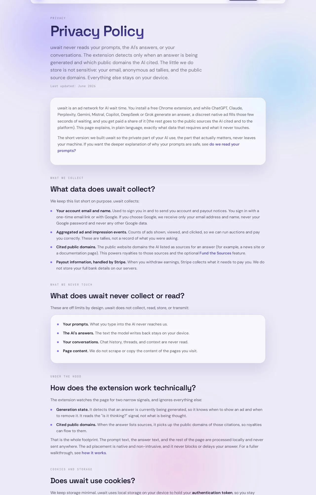 Evidence screenshot: Policy screenshot