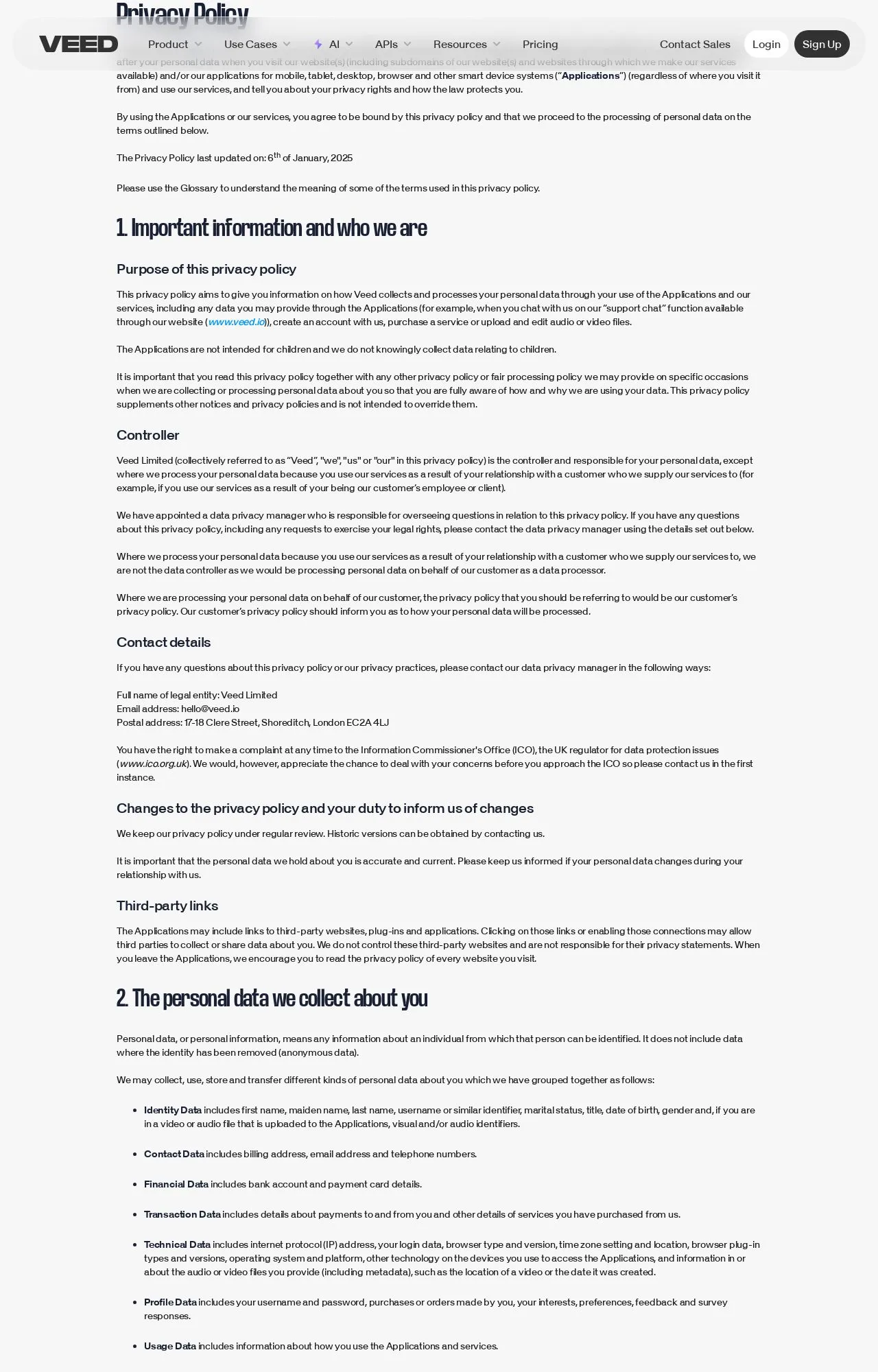 Evidence screenshot: Policy screenshot