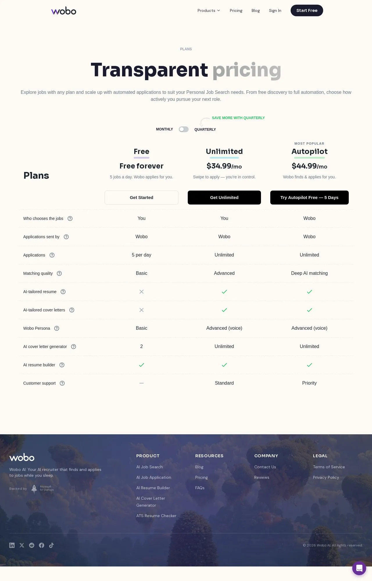 Evidence screenshot: Pricing screenshot