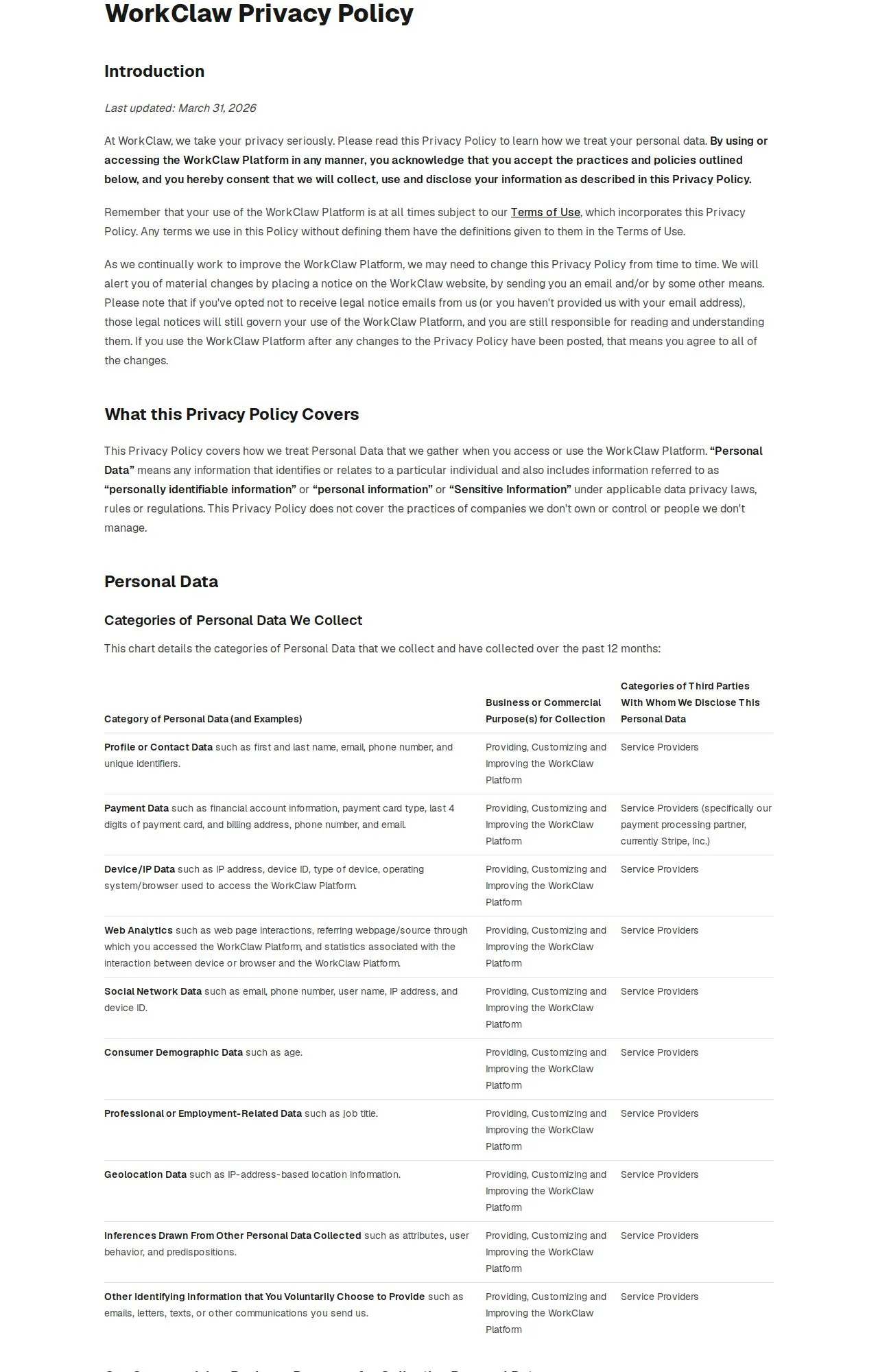 Evidence screenshot: Policy screenshot