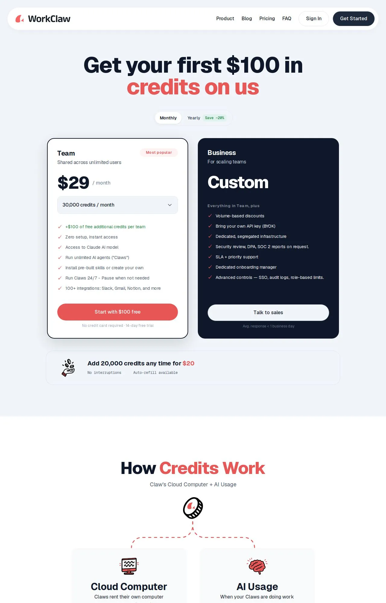 Evidence screenshot: Pricing screenshot