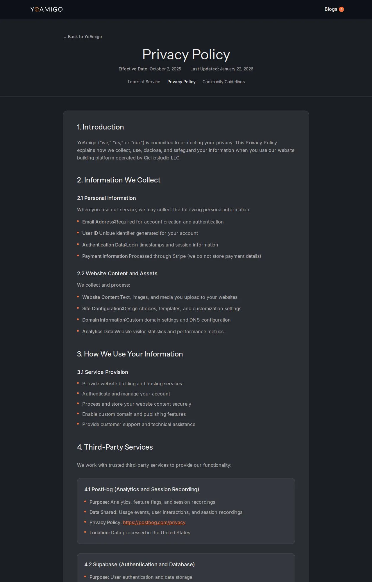 Evidence screenshot: Policy screenshot