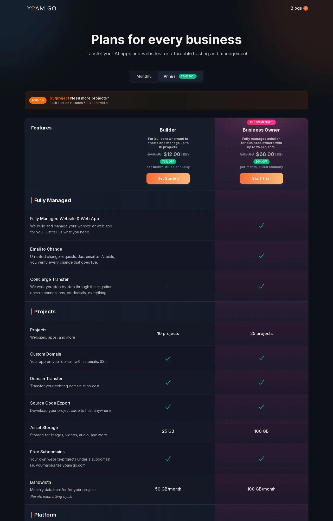 Evidence screenshot: Pricing screenshot
