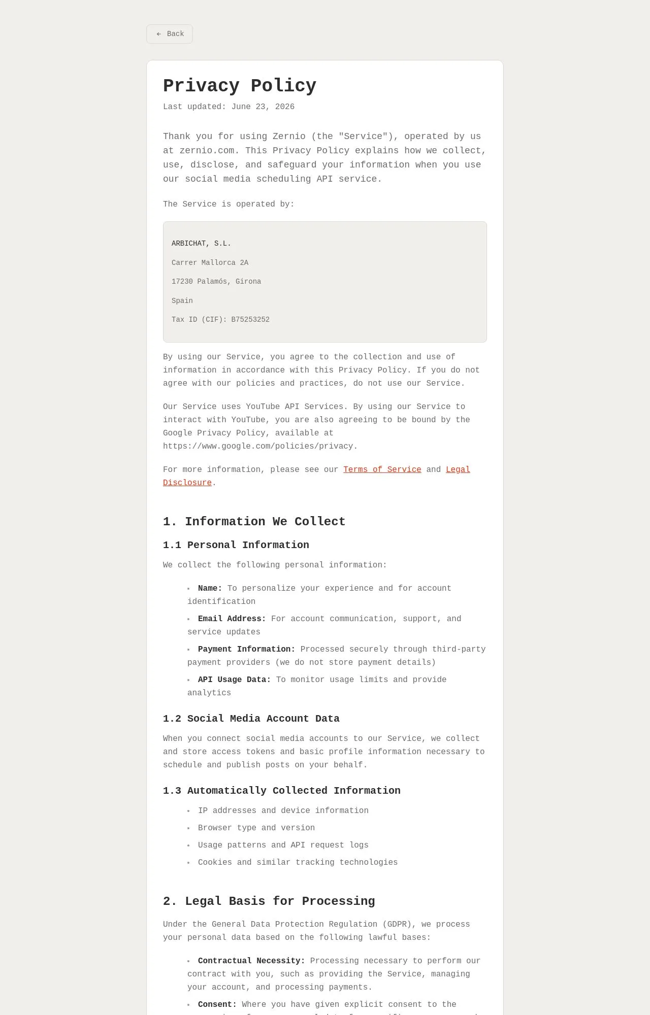 Evidence screenshot: Policy screenshot